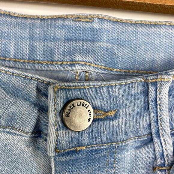 Black Label C'est Toi Light Wash Blue Denim Flare Jeans Women's Size 5 26 - Picture 7 of 9